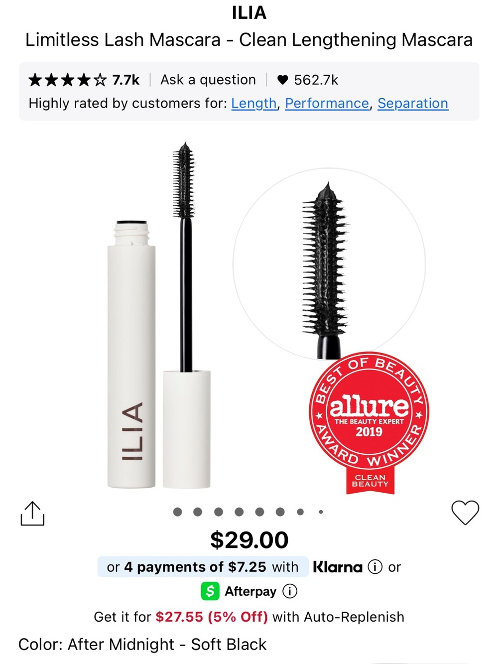 Ilia limitless lash mascara